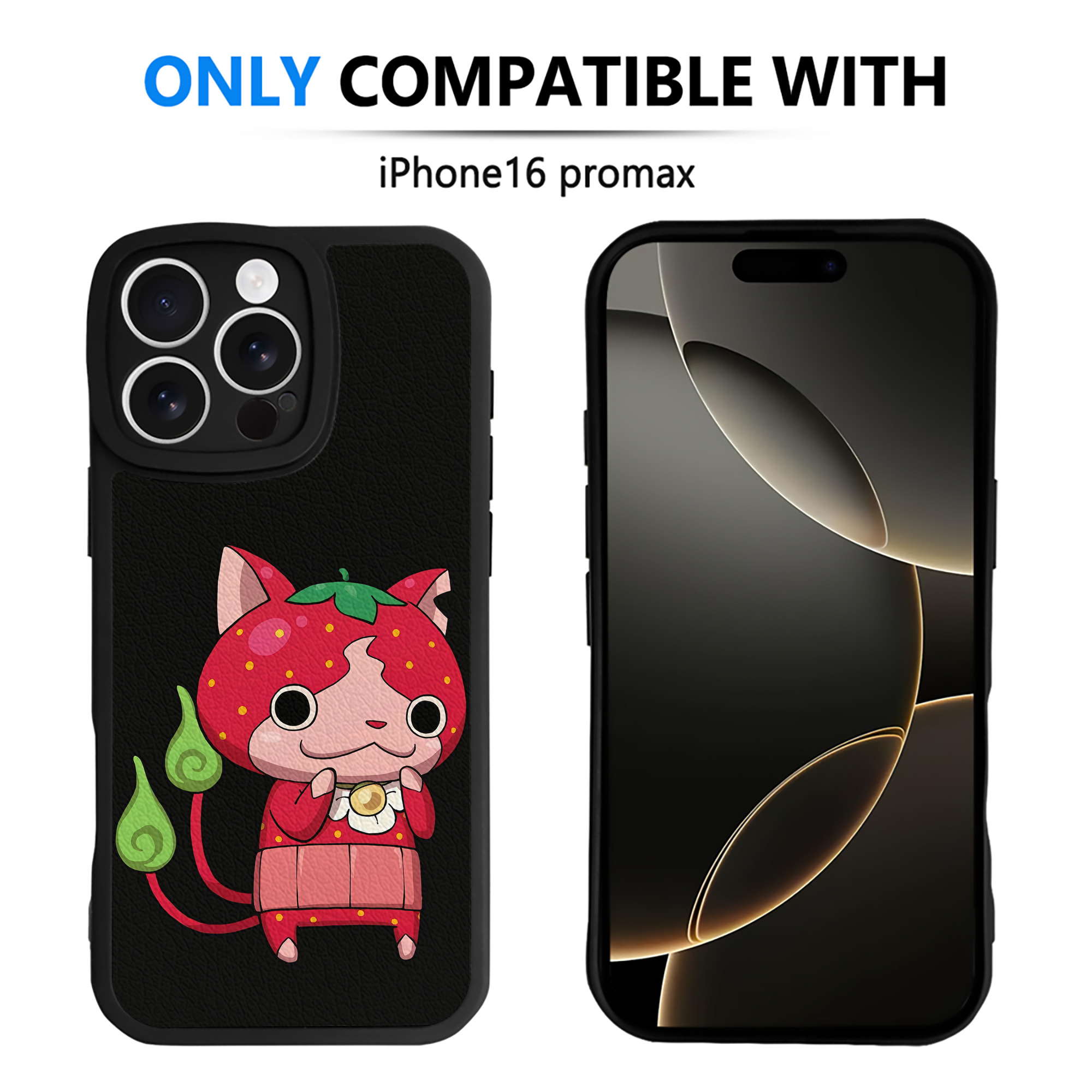 （画像用） 妖怪ウォッチ Yo-kai Watch 【iPhone 16シリーズ対応】シリコンスマホケース（レザー調） 材質：シリコン